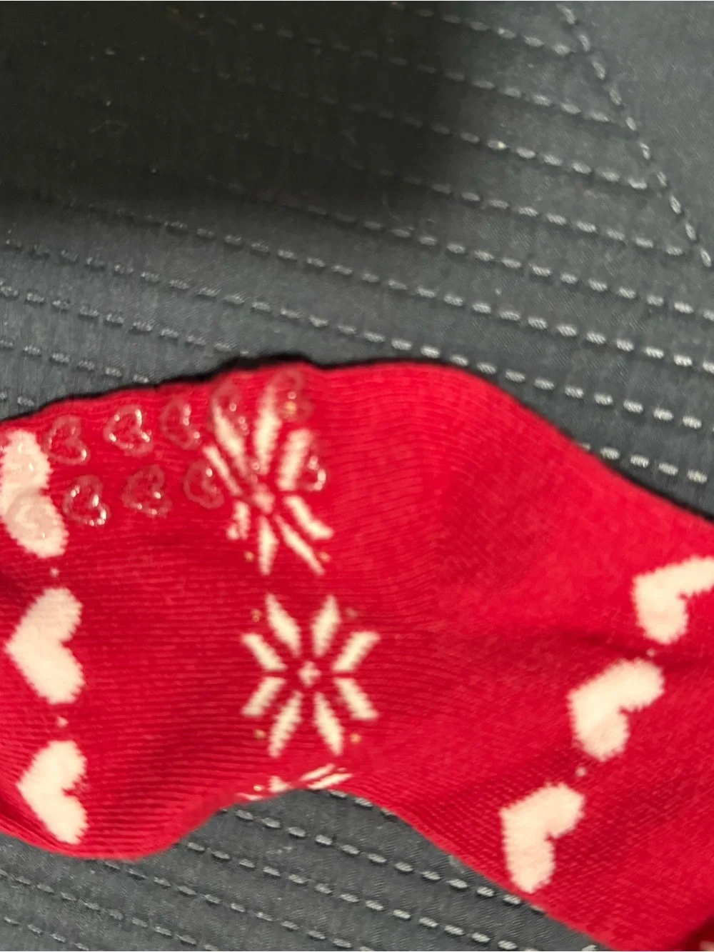 The Children's Place Red and White Snowflake Leggings- 2 pairs